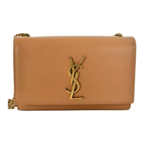 SAINT LAURENT Классическая модная сумка через плечо маленькая женская коричневая
