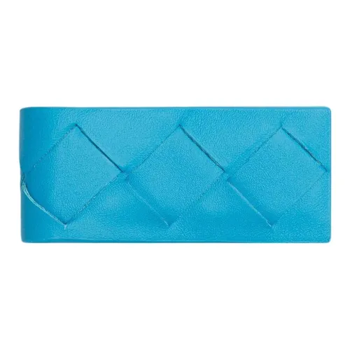 Bottega Veneta Коровья кожа Money Clip Кошелек Держатель для карт Мужской Pool Синий