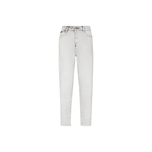 PHILIPP PLEIN Светло-серые Женские Джинсы