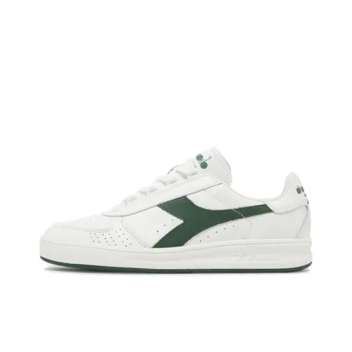 DIADORA B. Elite Устойчивые к истиранию Низкие Кроссовки для скейтбординга Унисекс Белый Зеленый