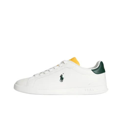 Polo Ralph Lauren Heritage Court II Low Топ Скейтборд Кроссовки Мужские Белые