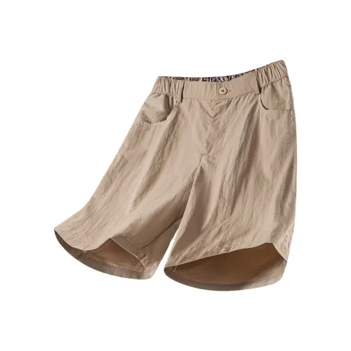 HZWH 2025 Летние Свободные Брюки Длина до Колена Мужские