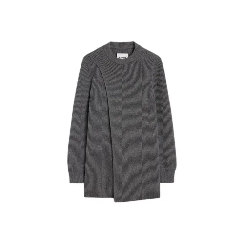 JIL SANDER Серый Женские Длинные Платья с Рукавами