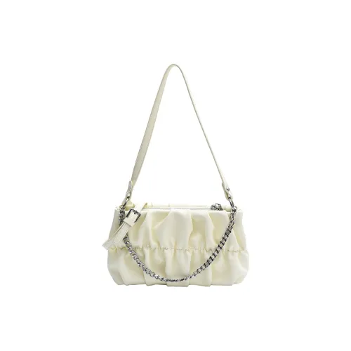 PINK·LAND ПУ (полиуретан) Сумка через плечо Женская Экрю Серебряный Розовый Черный