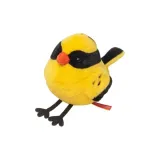 Чёрная подушка с жёлтым пером, 8,5 см