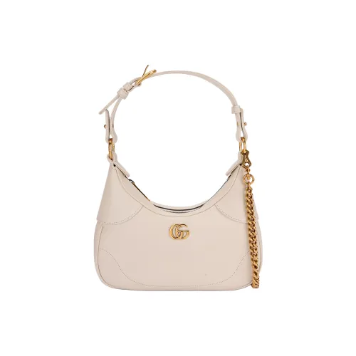 GUCCI Aphrodite Кожа Полумесяц Сумка Сумка через плечо Маленькая Женская Белая