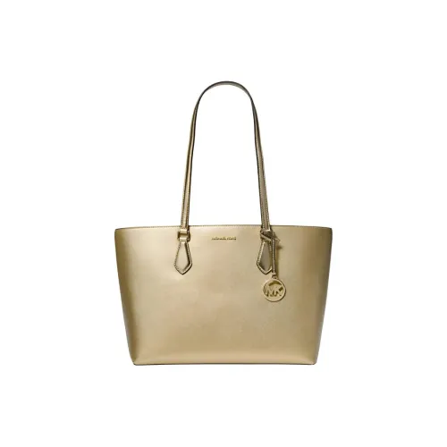 MICHAEL KORS SHEILA Покрытый холст Тоут Сумка Сумка для покупок Сумка на плечо Средний Женская Золотая