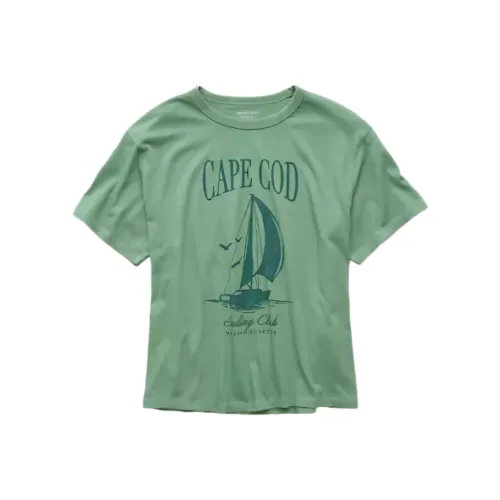 AMERICAN EAGLE Зеленые Женские Футболки