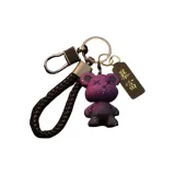 Фиолетовый Changing Bear + Кожаная пряжка Плетеный канат + Мгновенное богатство