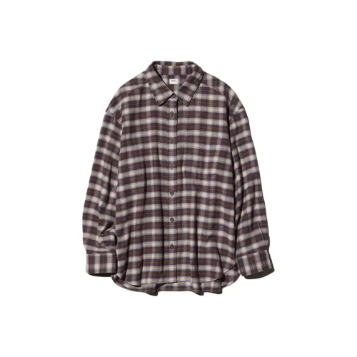 UNIQLO Женские рубашки каштанового цвета