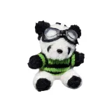 Чёрный, зелёный, полосы, пилот, панда