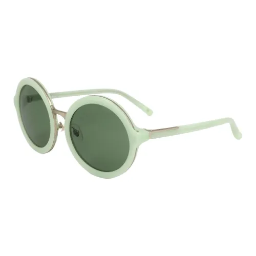Linda Farrow Ацетат OVAL SUNGLASSES Женские Зеленый