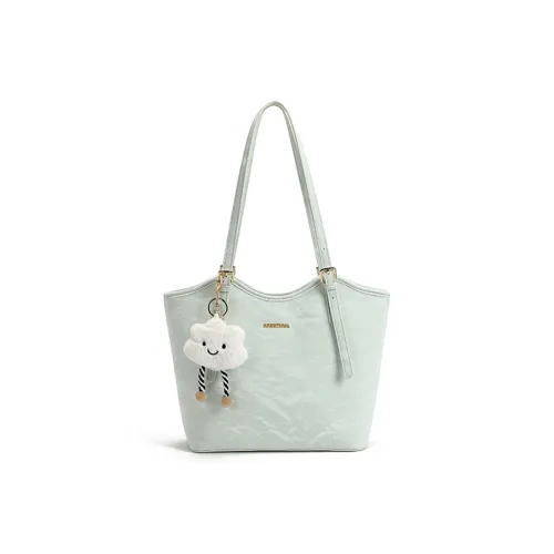 NOMK ПУ (полиуретан) Сумка через плечо Женская Зеленая