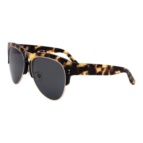 Linda Farrow Ацетат Кошачий глаз Солнцезащитные очки Женские Черепаховый