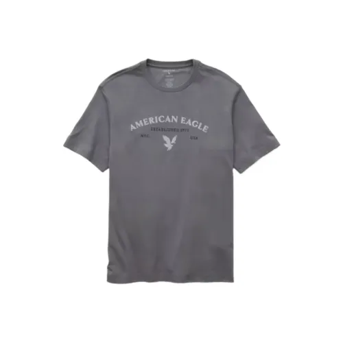 AMERICAN EAGLE Серый Мужской T-Рубашки