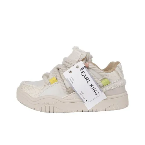 Earl King Покрытие Амортизация Устойчивость к истиранию Низкий Топ Скейтборд Кроссовки Унисекс Бежевый