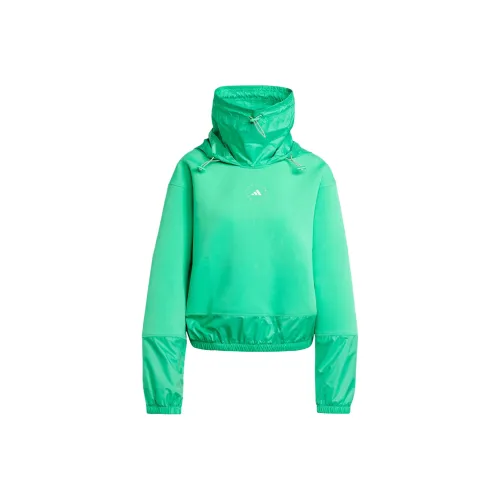 Adidas Свитшот Женский Ярко-Зеленый