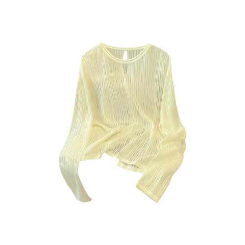 Cypress House Светло-желтый Женская Трикотажная