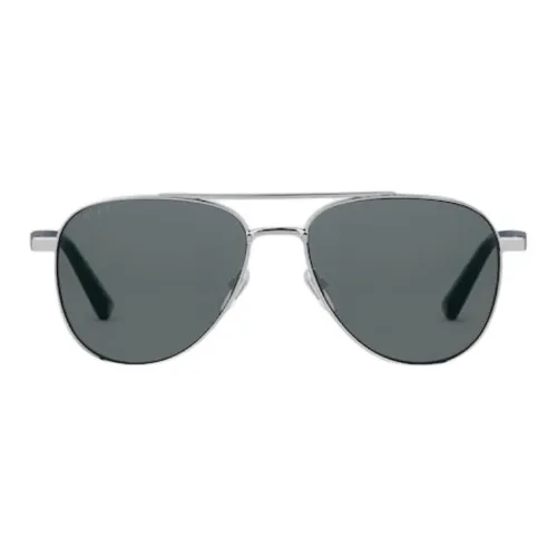 GUCCI Металл Aviator Солнцезащитные очки Мужские Серебряные