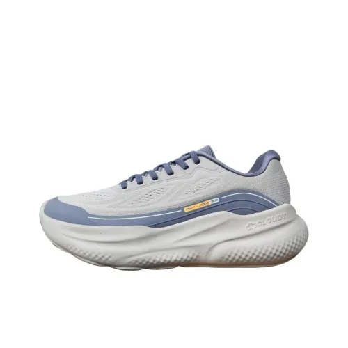 Erke Амортизация Дышащий Легкий Низкий Топ Спринт Беговые кроссовки Мужской Светлый Лен Тихий Серый