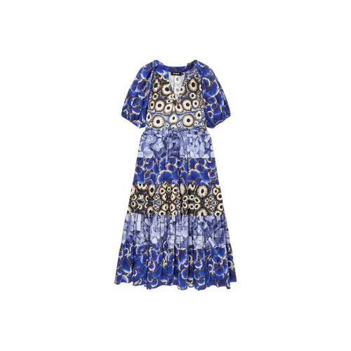Desigual Blue Женские Короткие Платья с Рукавами