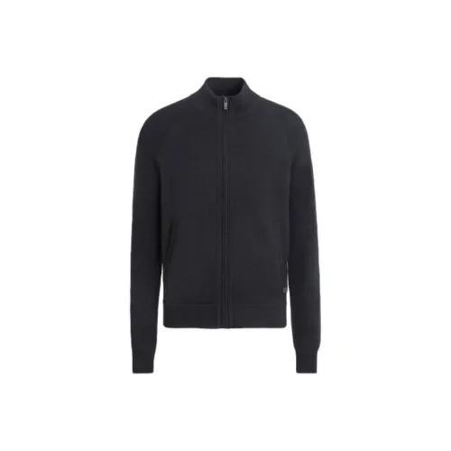 Ermenegildo Zegna Черные Мужские Свитера