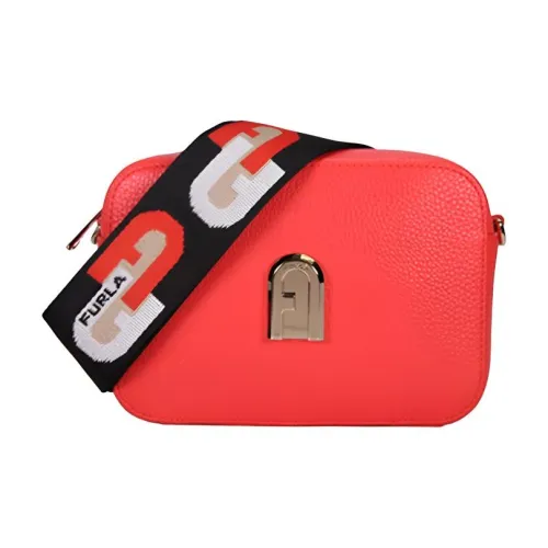 Furla Sleek Collection Кожа Сумка через плечо Мини Женская Красная