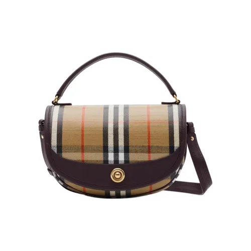 Burberry Сумка Кросс-боди Highlands Кожаная Ручка Регулируемый Ремень Из Кожи Магнитная Застежка-кнопка