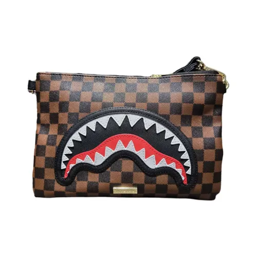 SPRAYGROUND Полиэстер Клатч Стандартный Унисекс Коричневый