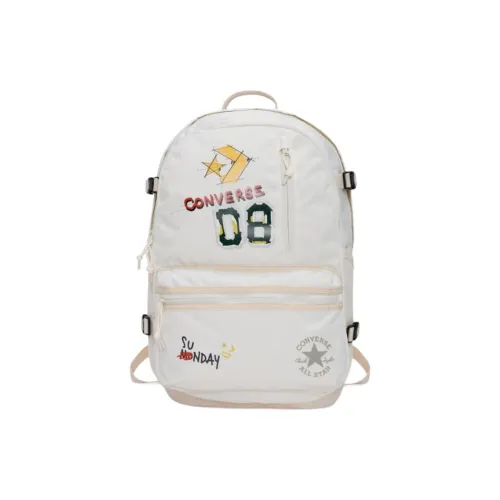 Converse Straight Edge Polyester Backpack Regular Unisex White Конверс Straight Edge Полиэстер Рюкзак Стандартный Унисекс Белый