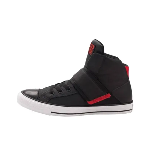 Converse Chuck Taylor All Star Abrasion Resistant Высокие Кроссовки для скейтбординга Мужские Черно-белые-красные