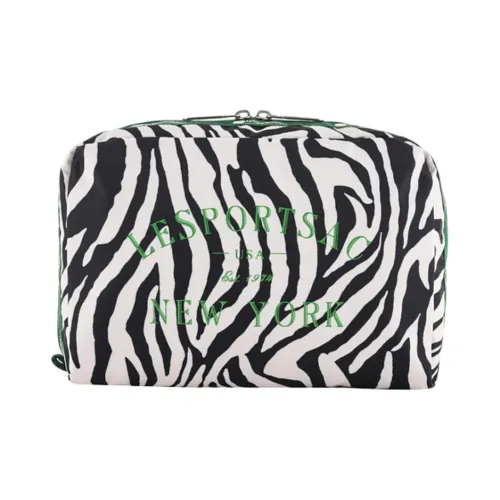 LeSportsac Ткань Путешествие Сумка для хранения Женская Белая и Черная