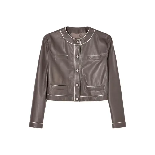 EMPORIO ARMANI Кожа Куртка Женская