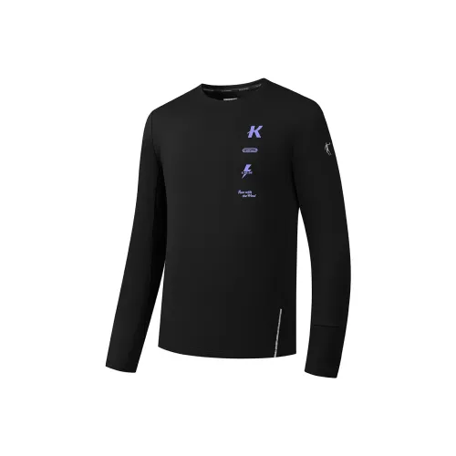 QIAODAN x QIANGFENGCHUIFU LIANMINGKUAN Т-рубашка Мужская Черная