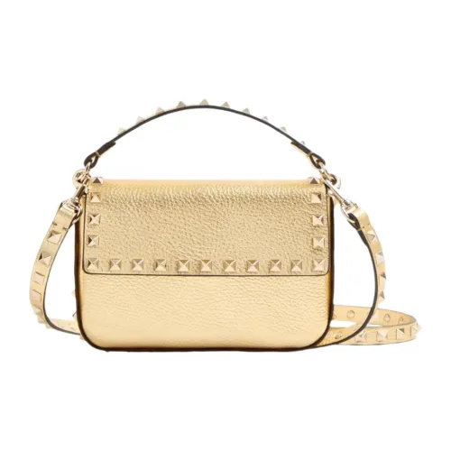 Valentino Garavani Телячья кожа Одно плечо Сумка Мини Женская Золотая