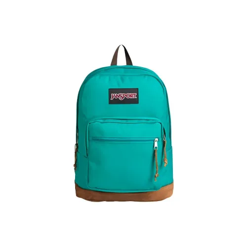 JanSport Полиэстер Рюкзак Средний Унисекс Синий Зеленый