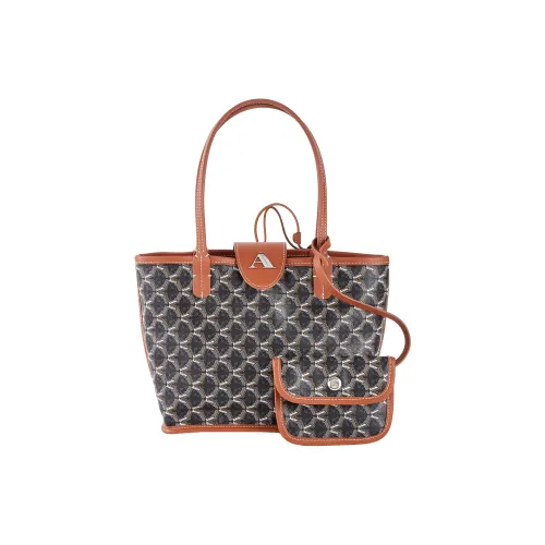 AQUASCUTUM Сумка через плечо из ПВХ маленькая женская кофейного серого цвета