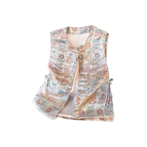 SIXUSICHOU Цвет изображения Женские жилеты