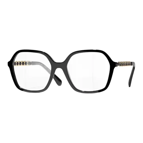 CHANEL Очки Для Коррекции Зрения Квадратной Формы Ацетат И Кожа Теленка