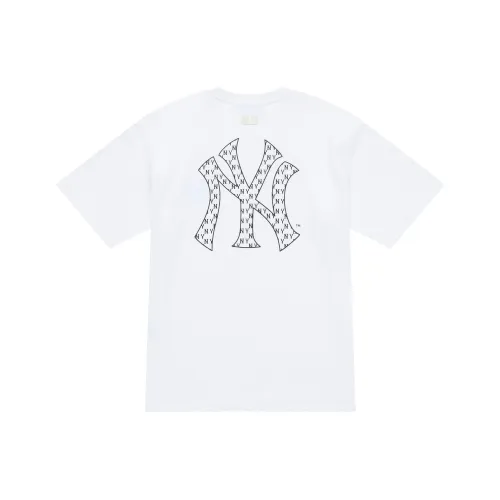 MLB MONOGRAM Коллекция New York Yankees SS25 T-Shirt Unisex Белый