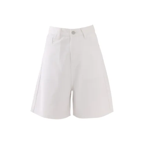 ZXZA Белые Женские Джинсовые Шорты