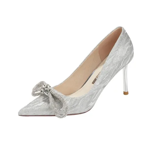 Lanza Высокие каблуки Женские Серебряные