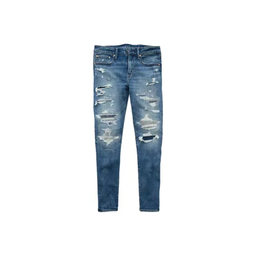 AMERICAN EAGLE Синий Мужской Джинсы