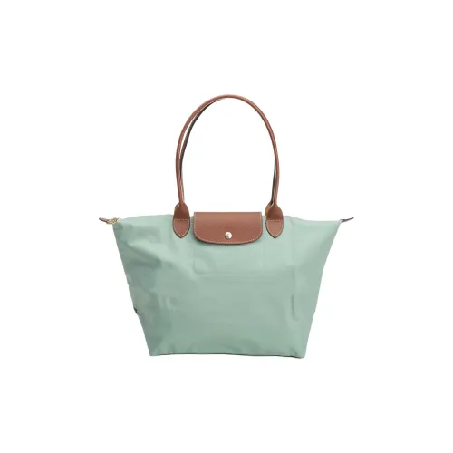 LONGCHAMP Le Pliage Переработанный Холст Сумка-тоут Сумка для покупок Сумка через плечо Сумка Большая Женская Селадон