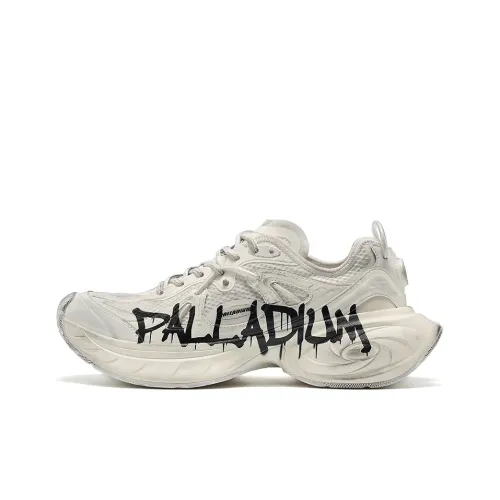 Палладий Low Топ Толстая подошва Кроссовки Унисекс Белый Серый