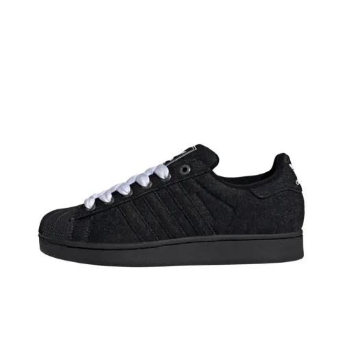 Adidas Originals Superstar 2 Abrasion Resistant Низкие Кроссовки для скейтбординга Унисекс Черный Белый