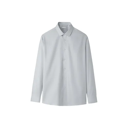 HLA Светло-серый саржа 39 Мужские рубашки