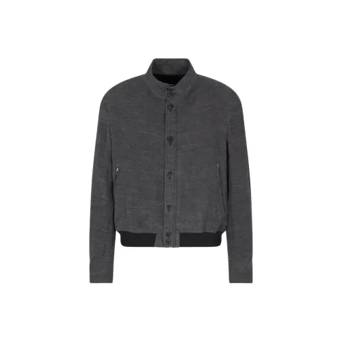 GIORGIO ARMANI Серый Мужской Куртки