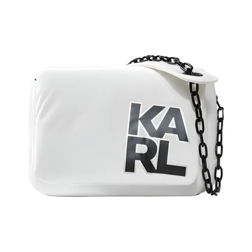KARL LAGERFELD Полиэстер Сумка через плечо Средняя Женская Белая