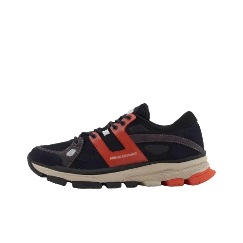 ARMANI EXCHANGEAE Низкий топ Повседневная обувь Мужская Красный Черный